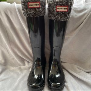 Hunter Boots with Socks